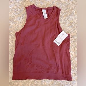 Athleta In Motion Seamless Tank, M, NWT, rosy pink color